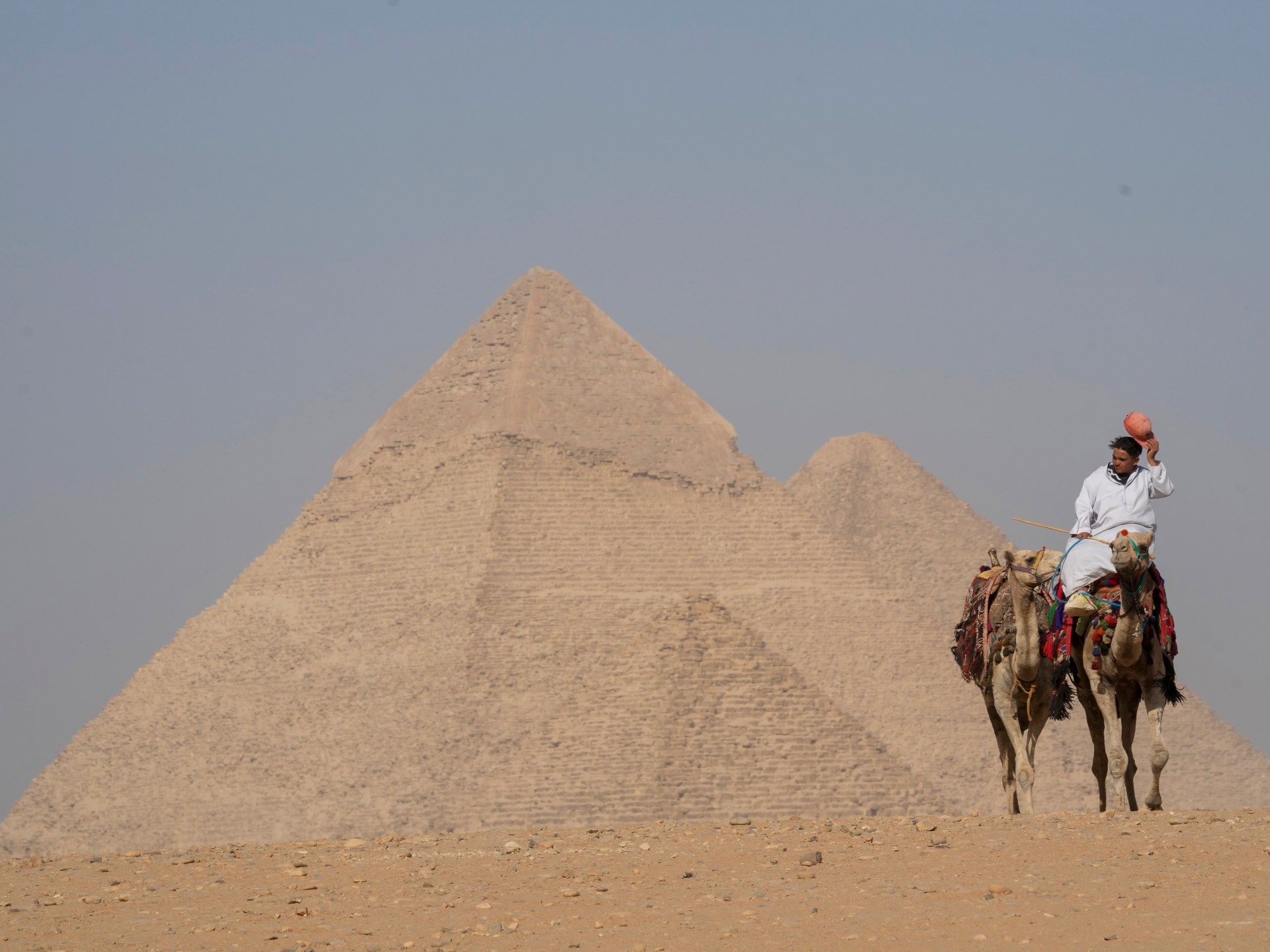 Pyramids of Giza, on the outskirts of Cairo, Egypt, on Thursday, October 24, 2024 [Amr Nabil/ AP Photo]