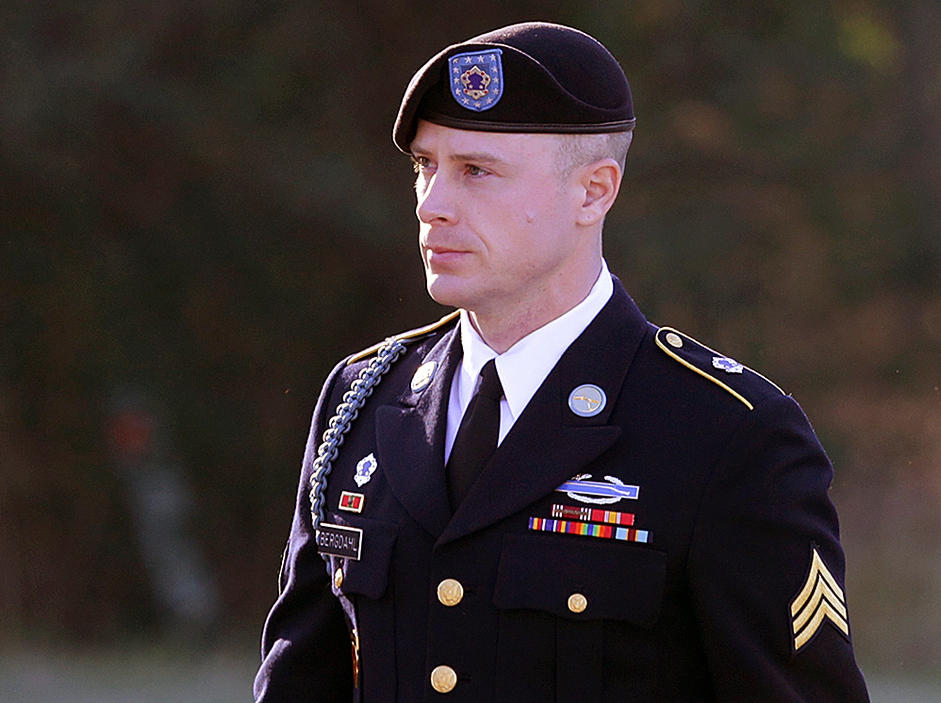 Bowe Bergdahl arrives for a pretrial hearing at Fort Bragg, North Carolina, on January 12, 2016, during his court martial [Ted Richardson/AP Photo]